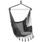 Hangstoel | Binnen & Buiten | 2 Kussens | Belastbaar tot 150 kg | 126 x 100 cm | Grijs