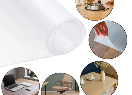Bureauonderlegger | Antislip | Transparant| 120 x 90 cm