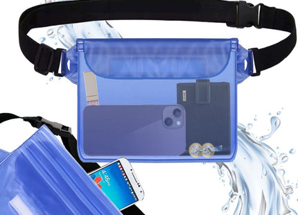 Drybag | Waterdichte Tas | Heuptas | 18 x 22 cm | Blauw