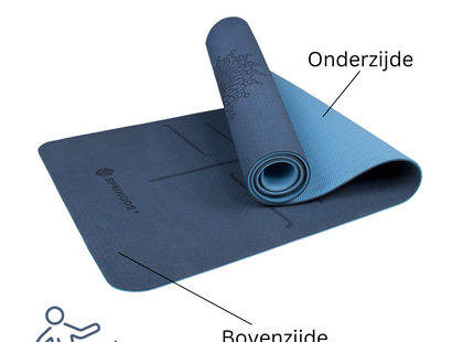 Yoga Mat | Extra Dik (6 mm) | Marineblauw