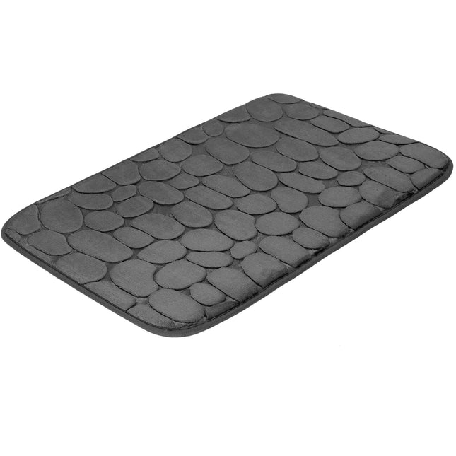 Badkamermat - Antislip - Sneldrogend -Grafiet - 80 x 50 cm