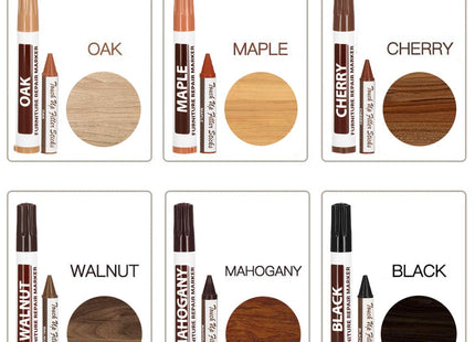 Meubel Reparatie Stift | Meubelstift | Meubelstiften Voor Reparatie | 6 Kleuren