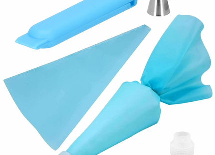 Taart Decoratie Set | 7-Delig | Herbruikbaar | Blauw