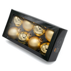 Kerstballen Glas | 8 Stuks | Glas | Mat | Glans | Goud