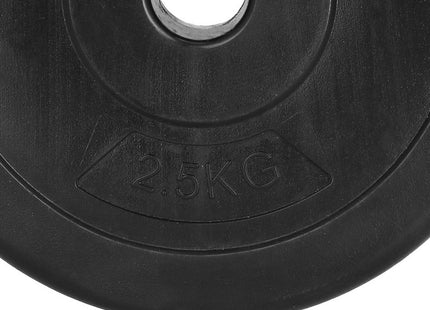 Halterschijf | 1 x 2.5 kg | Kunststof | Zwart