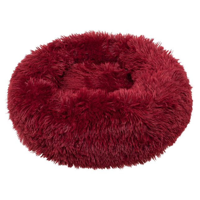 Hondenmand Donut | 60 cm | Bordeaux Rood