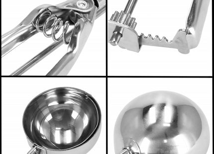 IJsschep | IJslepel | IJsschepper | Roestvrij Staal | 6 cm