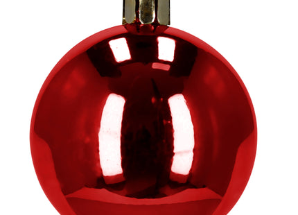 Kerstballen | 100 Stuks | Rood Tinten | Onbreekbaar