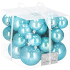 Kerstballen | 37 Stuks | Parelblauw