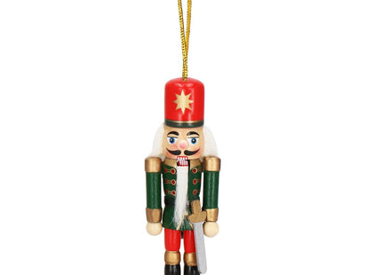 Notenkraker Kerst | 6 Stuks | Blauw/Rood | 12.5 cm