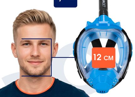 Snorkelmasker - Duikmasker - Duikbril - Snorkel - Face Masker - L-XL