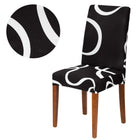 Stoelhoes - Voor Eetkamerstoelen - Met Stretch - Zwart/Wit