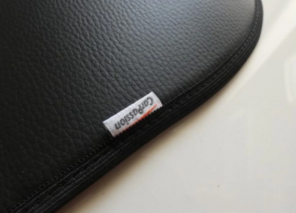 Carpassion Autostoel Beschermer Achterkant + Autostoelhoes – Autostoelhoes – Kick Mat - Voorstoelbeschermer – Stoelbeschermer Auto  - Zwart