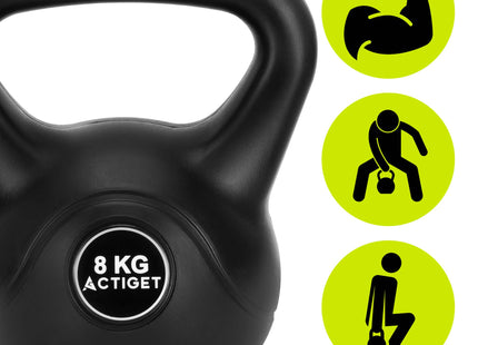 Kettlebell | Kettle Bell | Zwart | 8 kg