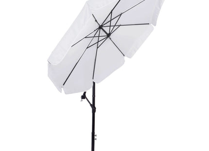 Zweef Parasol | Kantelbaar | Waterafstotend | Lichtgrijs | Ø 350 CM