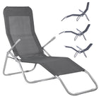 Ligstoel | Ligbed | Verstelbaar | Ergonomische vorm | Grijs