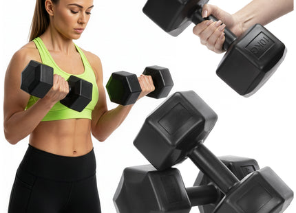 Dumbbell Set - 10 KG - Zwart - Oefengewichten