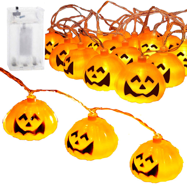Halloween Decoratie - Lichtslingers - Verlichting - Pompoenen - 20 LED