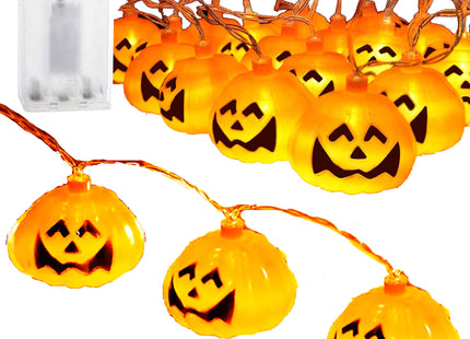 Halloween Decoratie - Lichtslingers - Verlichting - Pompoenen - 20 LED