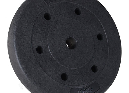 Halterschijf | 1 x 10 kg | Kunststof | Zwart