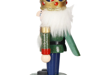 Notenkraker Kerst | Houten Soldaat | Kerstversiering | Multicolor | 15,5 cm