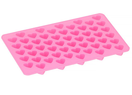 Springos IJsblokjesvorm | IJsblokjes | Hartjes | 55 Blokjes | Roze
