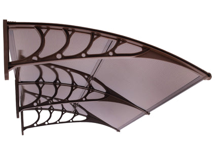 Deurluifel - Transparant - Kunststof - Uv - Bestendig - 200 x 100 cm - Bruin
