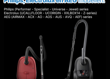 SQOON® HEPA Filterset 2x geschikt voor stofzuigers van Philips, AEG & Electrolux - - 2 STUKS - Gelijk aan model: FC8031