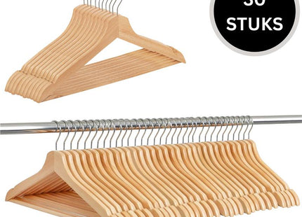 Kledinghangers | Kledinghanger | 30 Stuks | Naturel