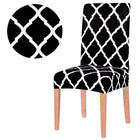 Stoelhoes - Voor Eetkamerstoelen - Met Stretch - Zwart- Wit
