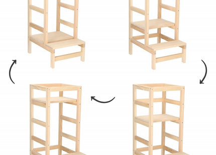 Leertoren Montessori | Leertoren Keukenhulp | Keukentoren | Leertoren Peuters | Naturel