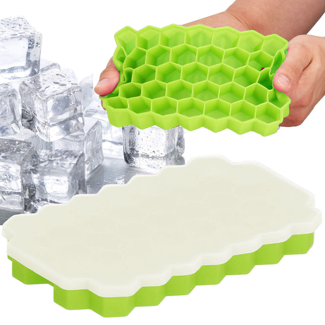 IJsblokjes vorm - Siliconen - Honinggraat - 37 Stuks - 20x12x2.5x CM