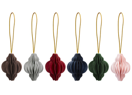 Kersthanger | Opvouwbaar | Meerkleurig | 4 cm | 6 Stuks