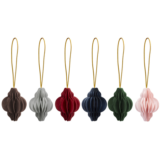 Kersthanger | Opvouwbaar | Meerkleurig | 4 cm | 6 Stuks