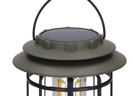 Campinglamp - Zonne - Energie - Led - Powerbank - Grijs/Zwart