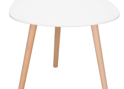 Salontafel - Scandinavische Stijl - Woonkamer - Eetkamer - Wit - 50x50x48 cm