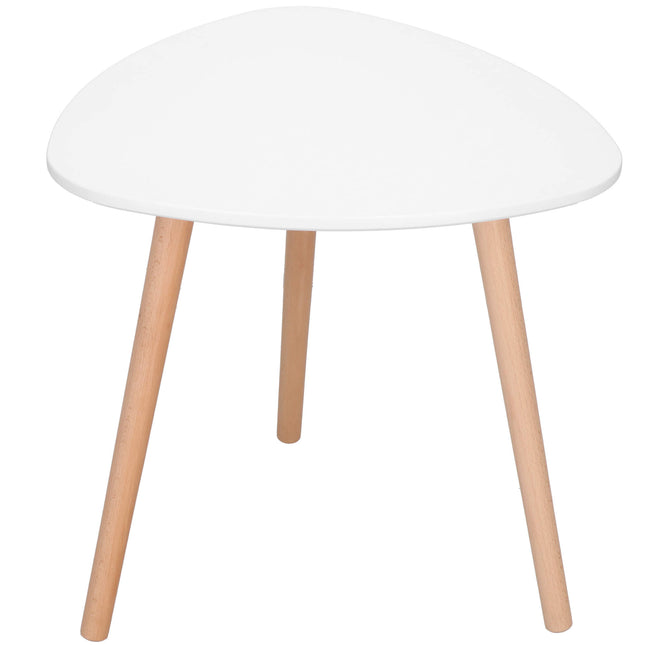 Salontafel - Scandinavische Stijl - Woonkamer - Eetkamer - Wit - 50x50x48 cm