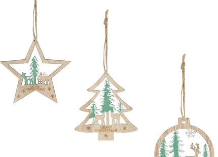 Kersthanger  | Kerstboomhanger | 6 Stuks | 3 ontwerpen