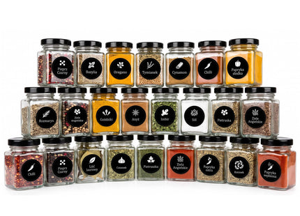 Kruidenpotjes - Specerijenpotjes - Kruidencontainers - 100 Ml - 24 Stuks