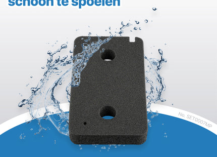 SQOON® Polyurethaan Filter – Geschikt voor Miele Wasdrogers – Vervangt Origineel 9499230 – 220x130x30 mm