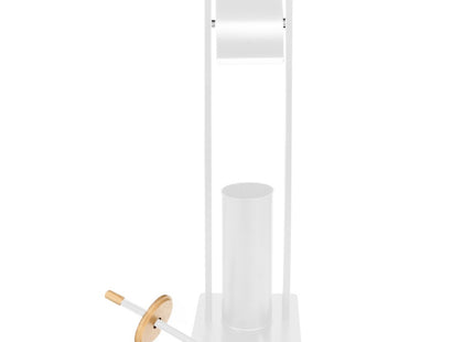 Toiletbutler | Toiletrolhouder | Toiletborstel met houder | Toiletaccessoire | Wit