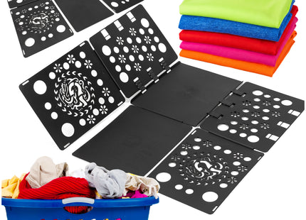Muntel® Kleding Vouwplank - Kledingvouwer - Opvouwplank - Vouwhulp - Zwart