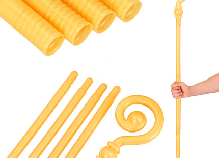 Staf - Sinterklaas - Kerstmanstaf - Opvouwbaar - Goud - 145 cm