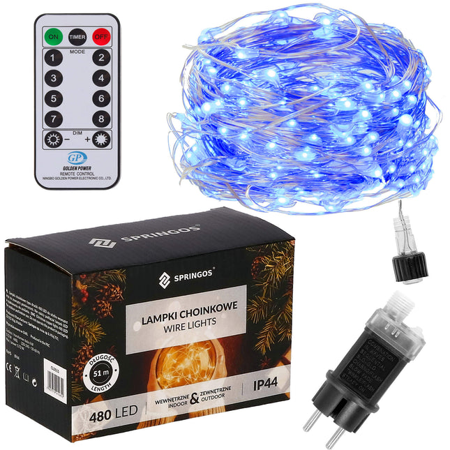 Kerstverlichting - LED Draden - 480 LED - Decoratief - Blauw