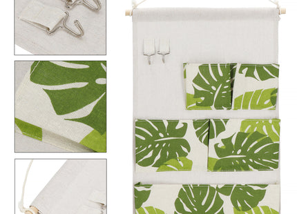 Hangende Organizer - Opbergzak - Wand Organizer - Bladeren - Speelgoed - 5 Vakken