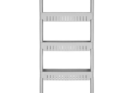 Keukentrolley | Keukentrolley Op Wieltjes | Badkamer Trolley | Opbergrek | 5 Niveaus | 131.5 x 54 x 12.5 cm | Grijs
