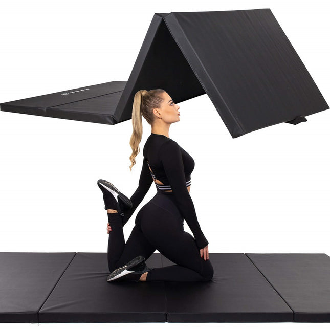 Fitnessmat | 4 Delig | 240 x 120 x 5.5 cm | Zwart