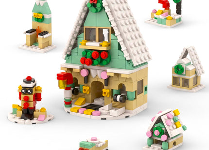 Springos® Adventskalender met Bouwblokken – 24 Kerst Bouwsets – 1000 Onderdelen – 4 Grote Kerstfiguren