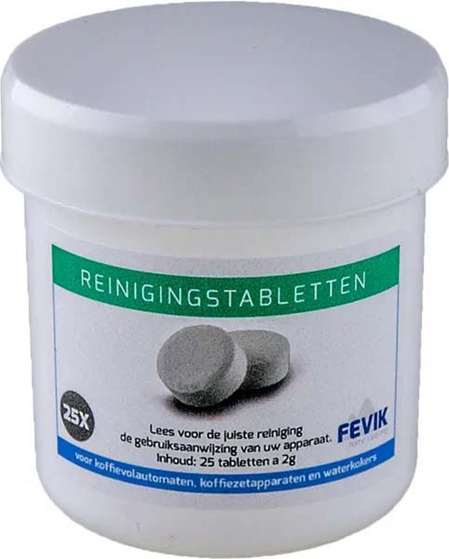 Fevik - Reinigingstabletten 25 stuks 2.0 gram