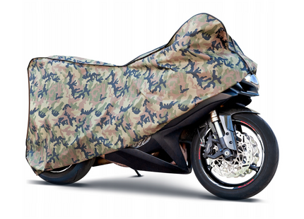 CarPassion Military Motorhoes - Beschermhoes - Waterdicht & Vorstbestendig - Maat L - Camouflage - 248 - 104 - 127 cm